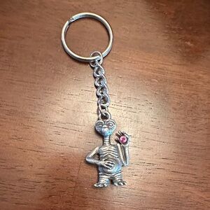 ET Keychain with Pink Gem